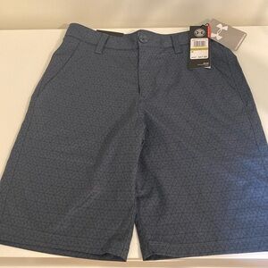 Under Armour Boys Blue Geometric Performance Shorts